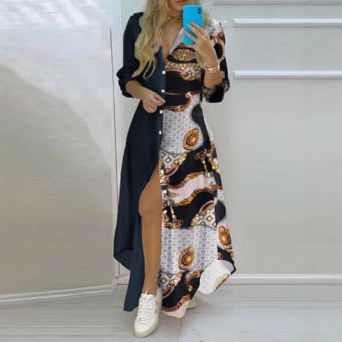 Damen Kimono-Robe mit Printdesign Echoarchiv