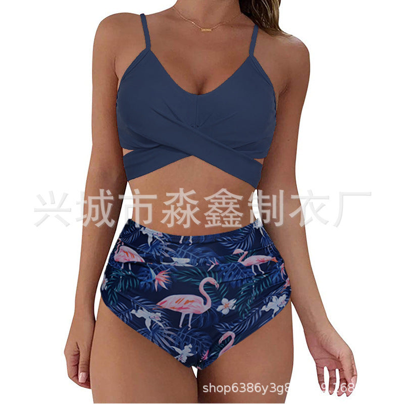 Damen Crop-Top Bikini-Set mit geflochtenem Design Echo Archiv