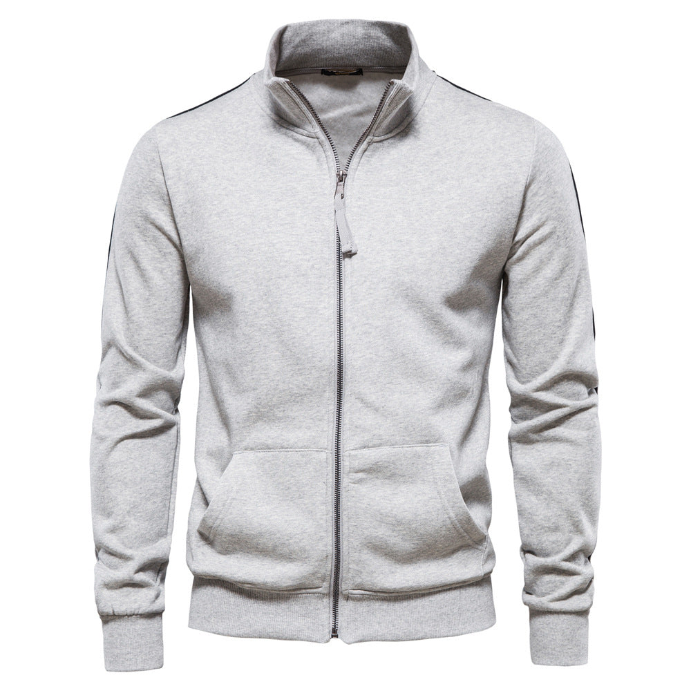 Herren SwEchoarchivtjacke mit hohem Kragen und durchgehendem Reißverschluss Echoarchiv