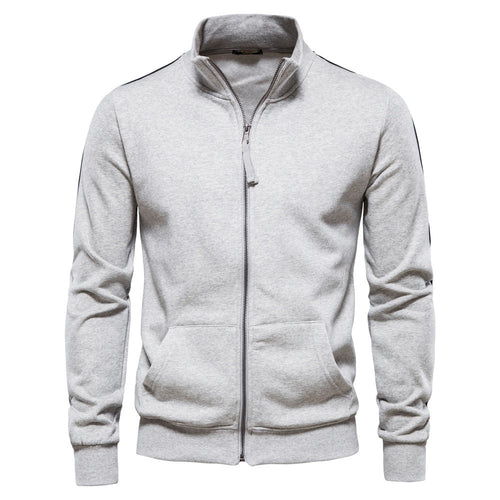 Herren SwEchoarchivtjacke mit hohem Kragen und durchgehendem Reißverschluss Echoarchiv
