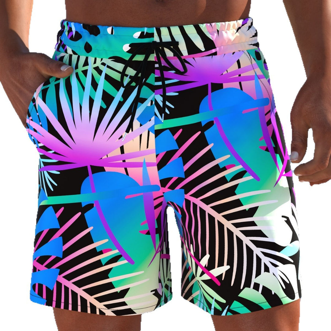 Herren Badeshorts mit animalischem Muster und elastischem Bund Echo Archiv