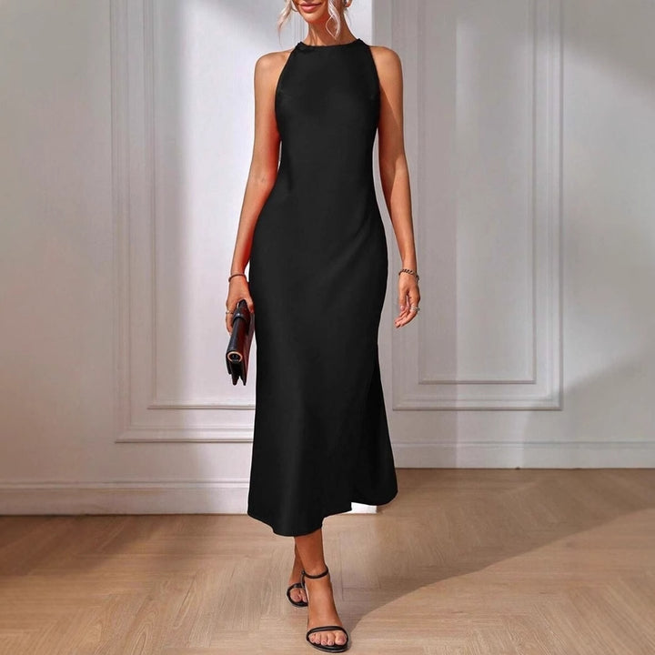 Damen Elegantes Maxikleid mit schmalem Träger und körpernahem Schnitt Echo Archiv