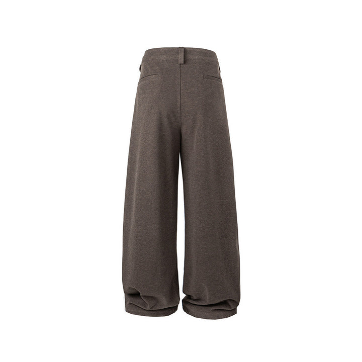 Damen Weite Palazzo-Hose mit hoher Taille, Kellerfalten und umgeschlagenem Saum Echo Archiv