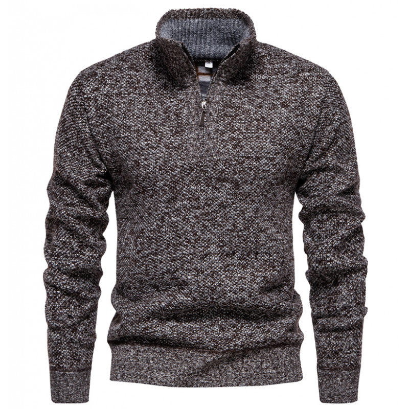 Herren Zip-Pullover mit strukturiertem Design Echoarchiv