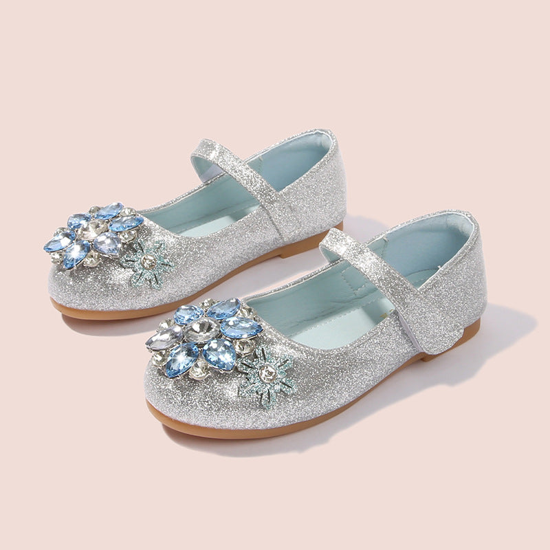 Damen Ballerinas mit glitzernden Blumenapplikationen Echo Archiv
