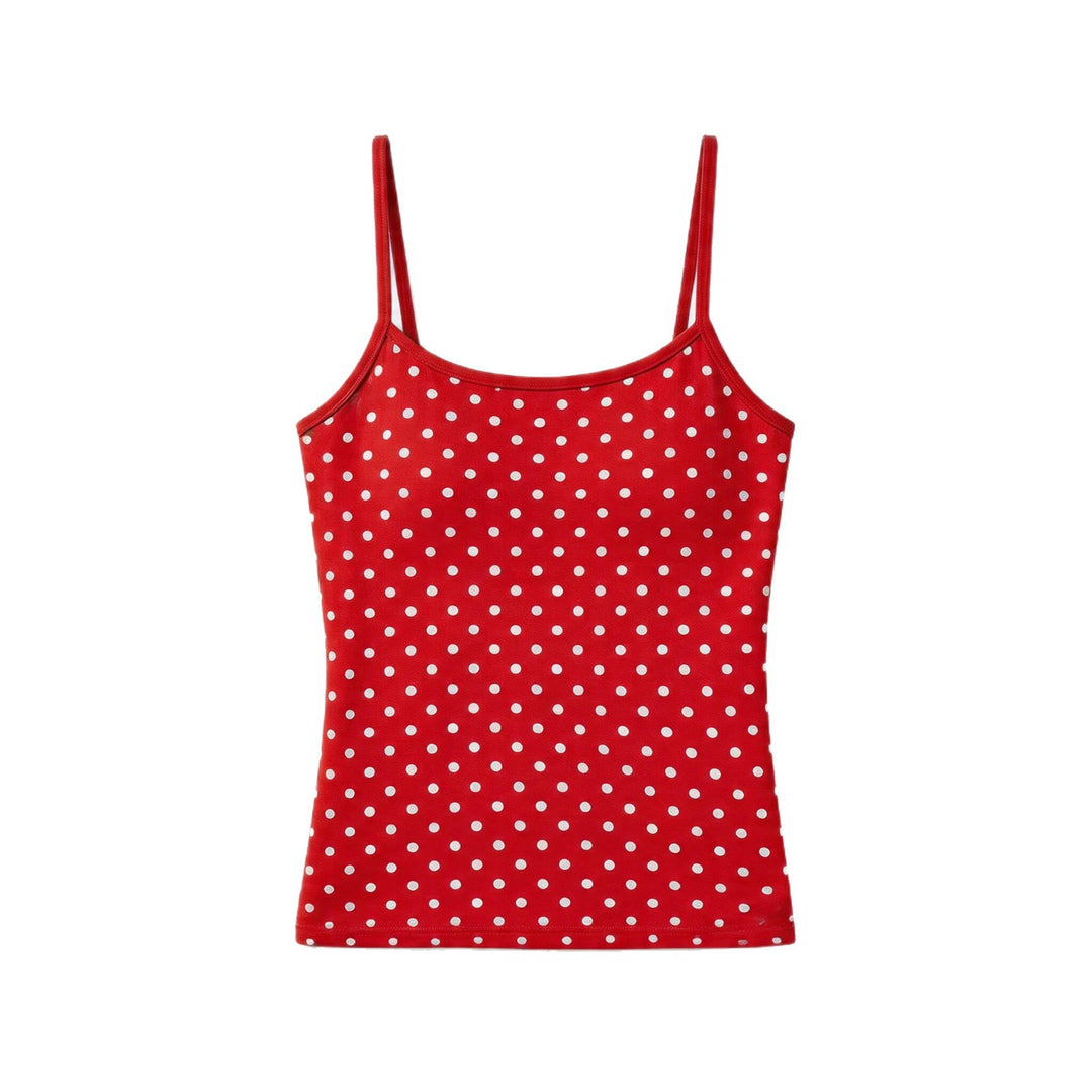 Damen Spaghettiträgertop mit Polka-Dots Echo Archiv