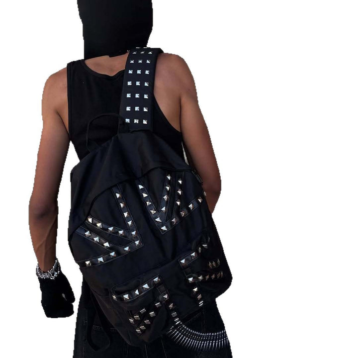 Damen Stilvolle Rucksack mit Nieten-Design Echo Archiv