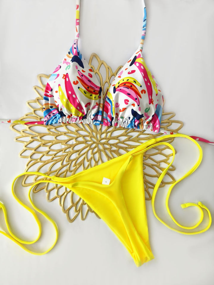 Damen Bikini-Set mit trendigem Animal-Print und modischem Schleifen-Detail Echo Archiv