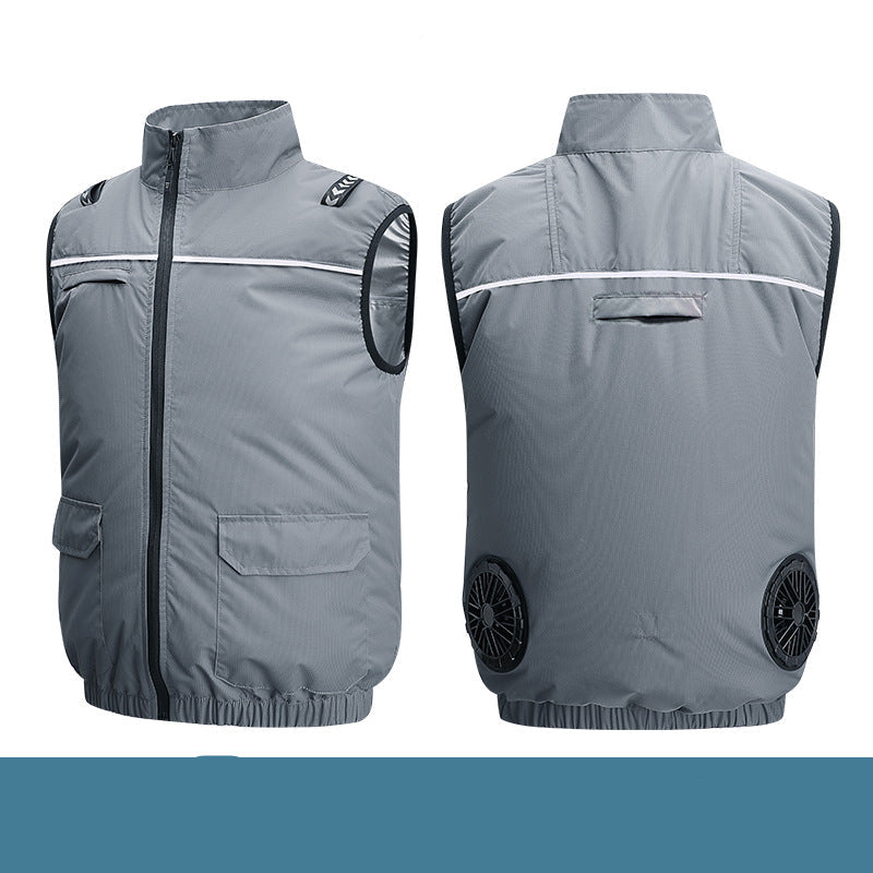 Unisex nan leichte kühlende Arbeitsweste mit integrierten Ventilatoren und externem Akku Echo Archiv