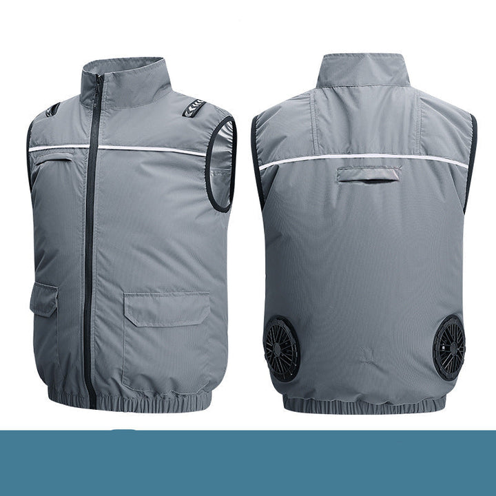 Unisex nan leichte kühlende Arbeitsweste mit integrierten Ventilatoren und externem Akku Echo Archiv