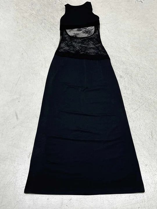Damen Maxikleid mit romantischem Spitzenrücken Echo Archiv