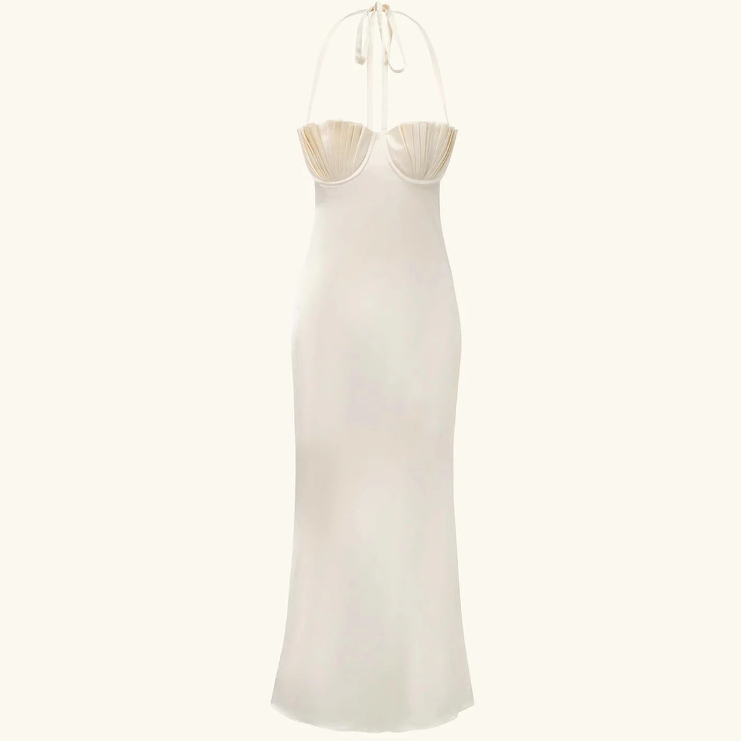 Damen Abendkleid mit tailliertem Oberteil und raffinierten Falten Echo Archiv