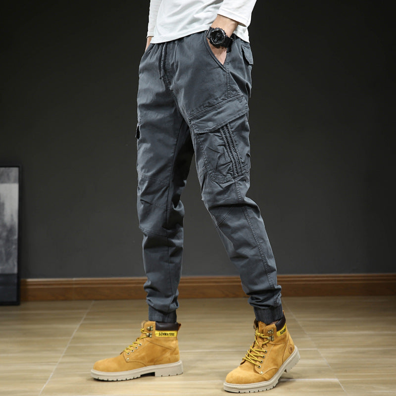 Herren Cargo-Joggerhose mit Multifach-Taschen und Kordelzug Echoarchiv