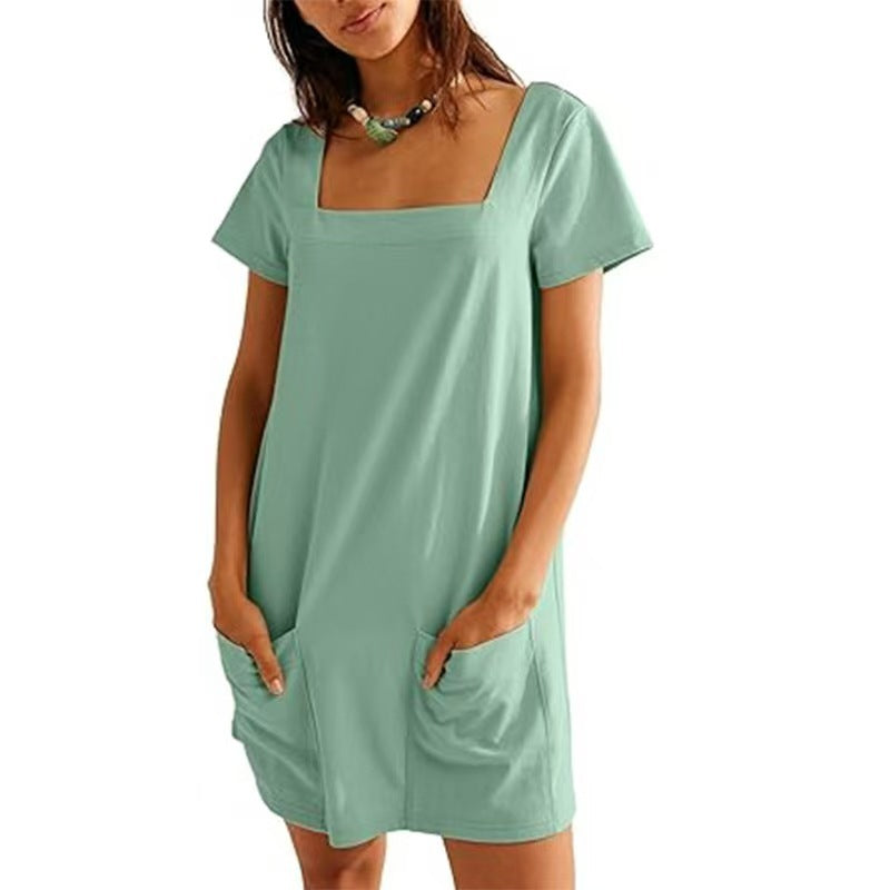 Damen Bequemes Freizeitkleid mit Taschen Echo Archiv