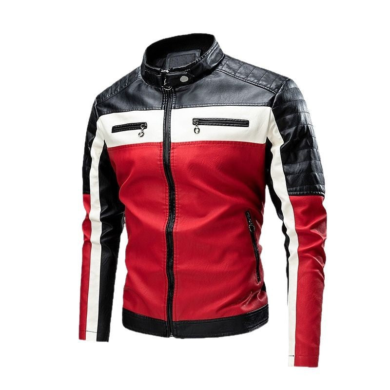 Herren Bikerjacke mit Kontrastdetails Echo Archiv