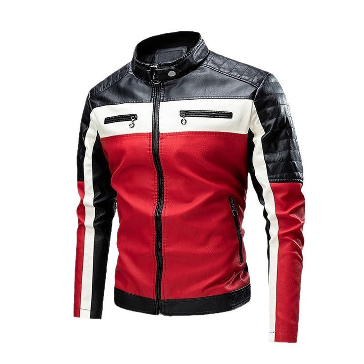 Herren Bikerjacke mit Kontrastdetails Echo Archiv