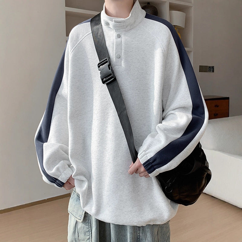 Herren Lässiger Overshirt Pullover Echoarchiv