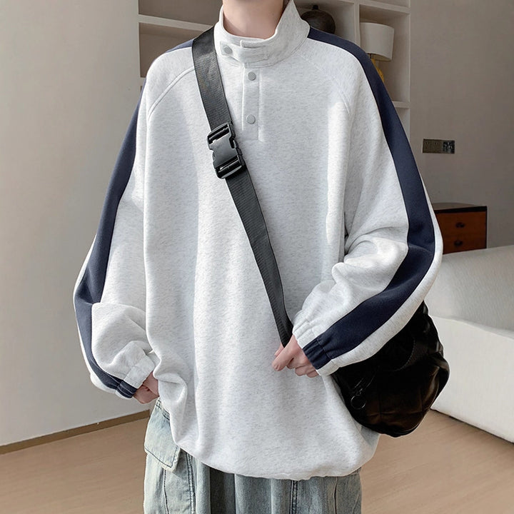 Herren Lässiger Overshirt Pullover Echoarchiv