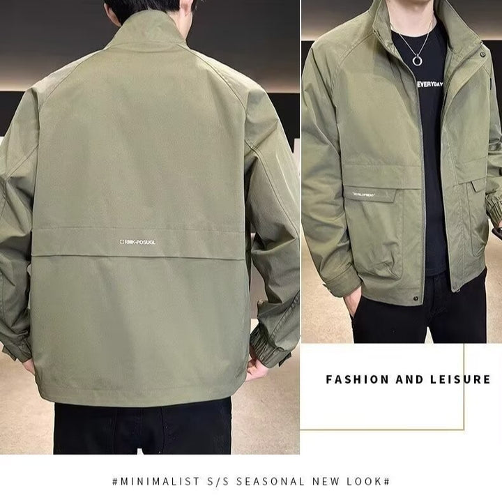 Herren Minimalistische Übergangsjacke – Taviero