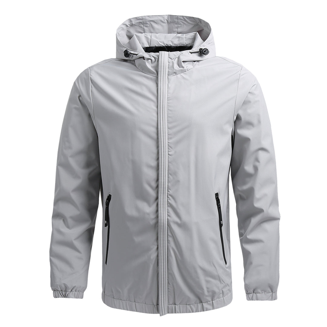 Herren Atmungsaktive Outdoorjacke mit verstellbarem Kragen Echo Archiv