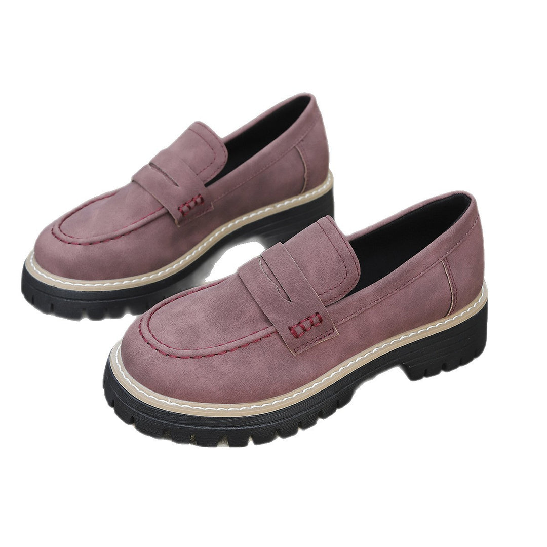Damen Chunky-Lug-Loafer mit Penny-Riemen und profilierter Gummisohle Echo Archiv
