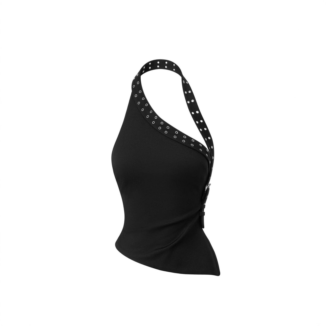 Damen Innovatives Cut-Out Top mit dekorativen Ösen Echo Archiv