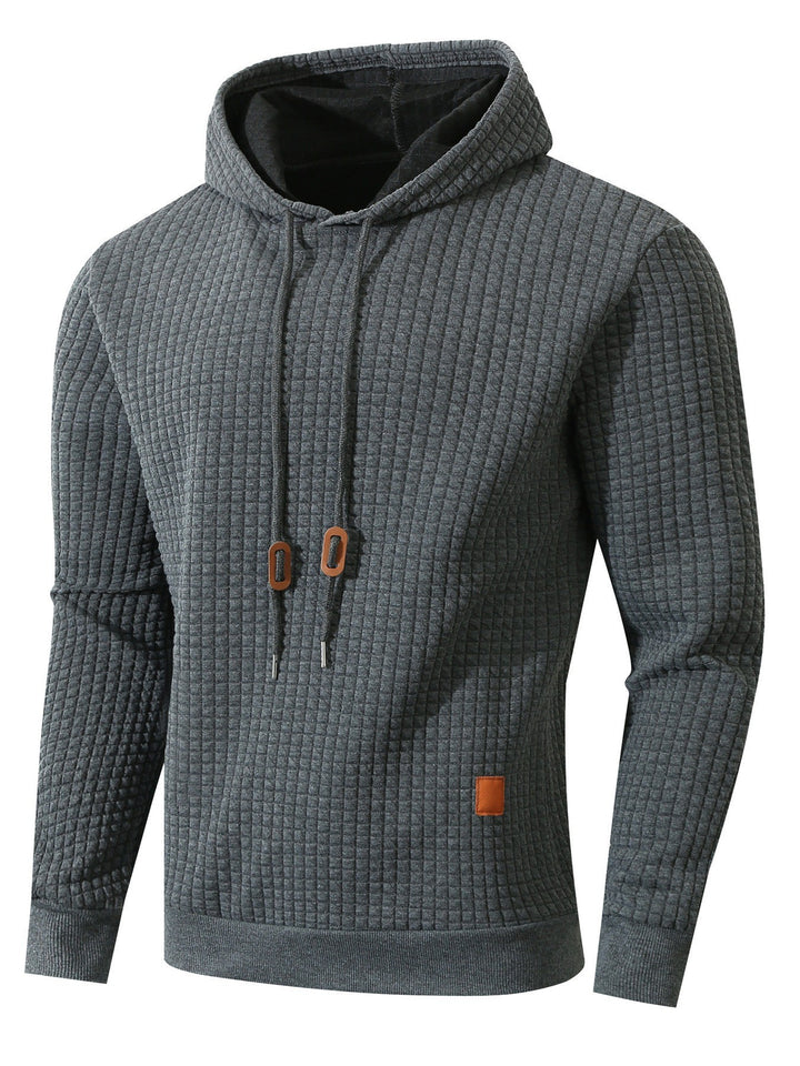 Herren Hoodie mit strukturiertem Design und praktischen Taschen Echoarchiv