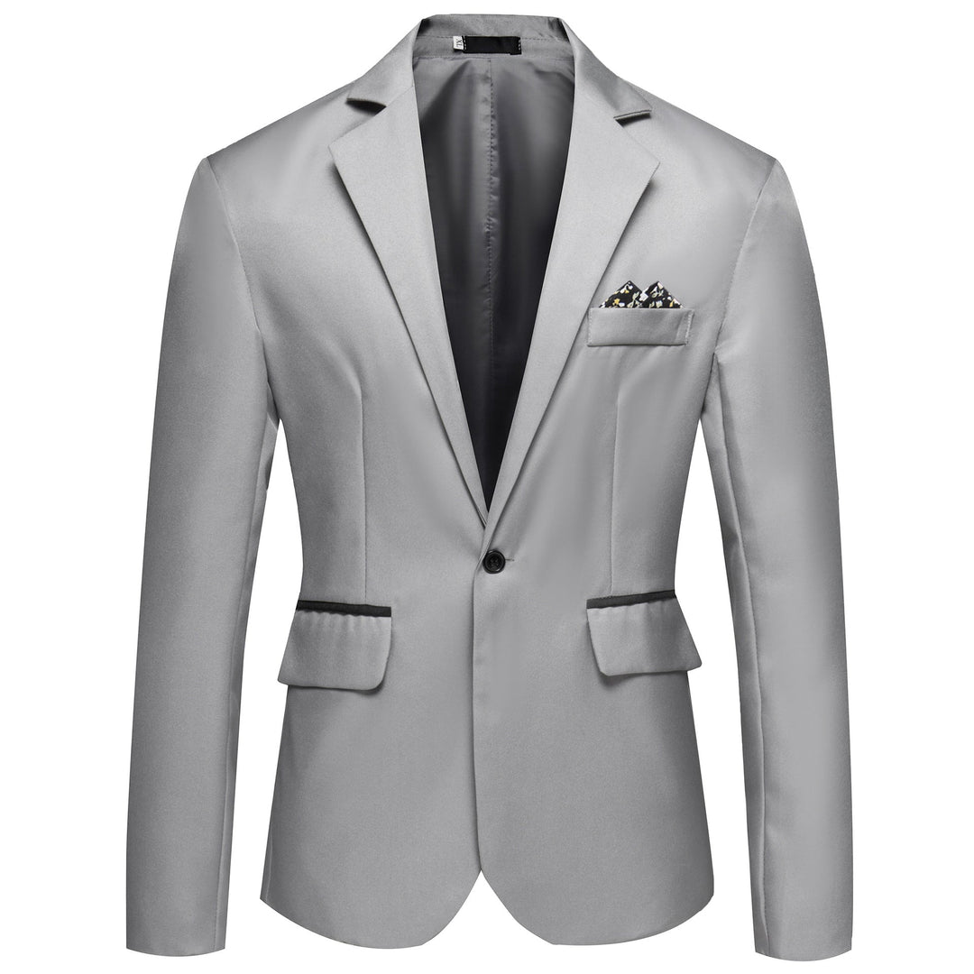 Herren modischer und eleganter Anzugjacke mit satiniertem Finish Echoarchiv