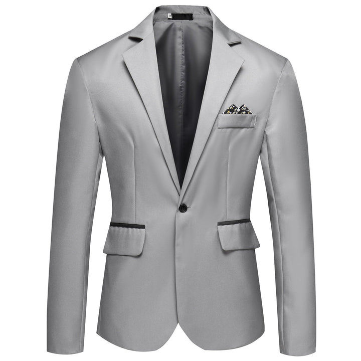 Herren modischer und eleganter Anzugjacke mit satiniertem Finish Echoarchiv