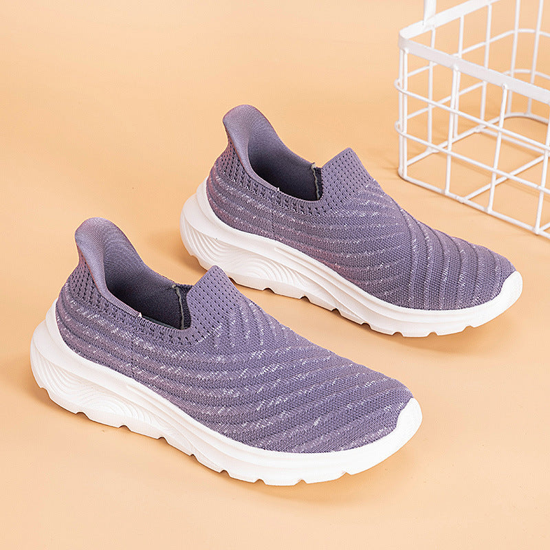 Damen nan elastische Strick-Slipper mit dämpfender Laufsohle Echo Archiv