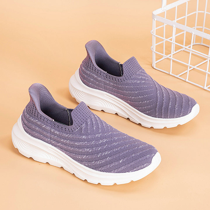 Damen nan elastische Strick-Slipper mit dämpfender Laufsohle Echo Archiv