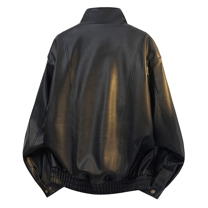 Damen Leichte Oversize-Bomberjacke mit Leo-Futter, Pattentaschen & elastischem Saum Echoarchiv