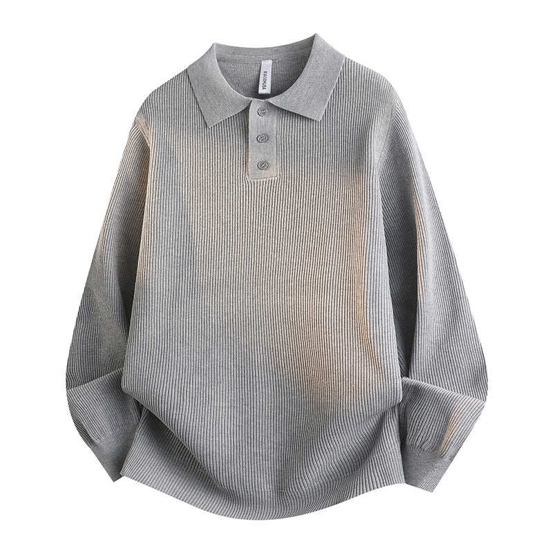 Damen Modisches Strick-Polo mit Stehkragen Echo Archiv