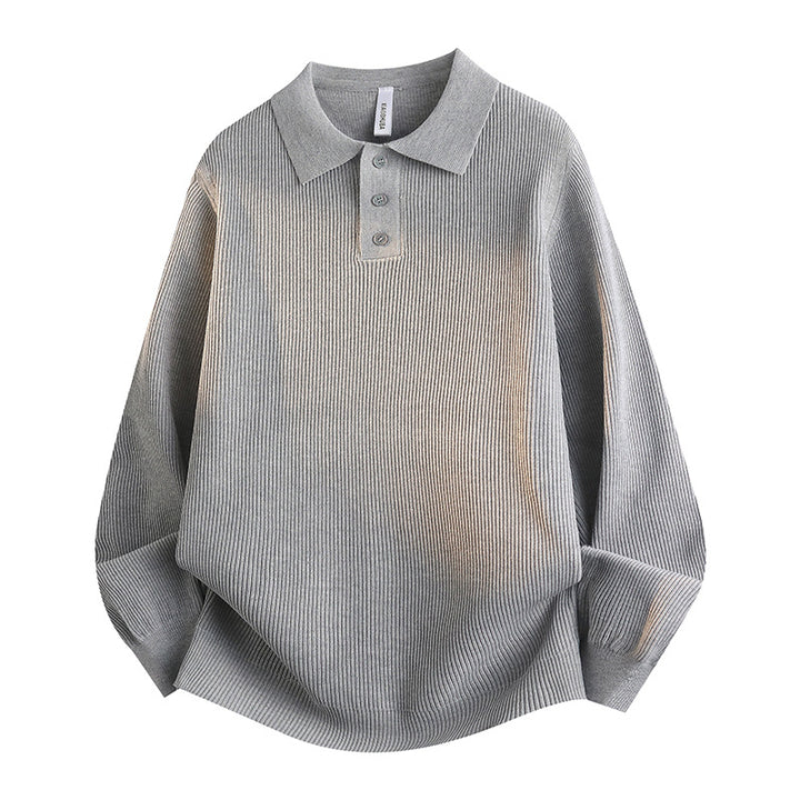 Damen Modisches Strick-Polo mit Stehkragen Echo Archiv