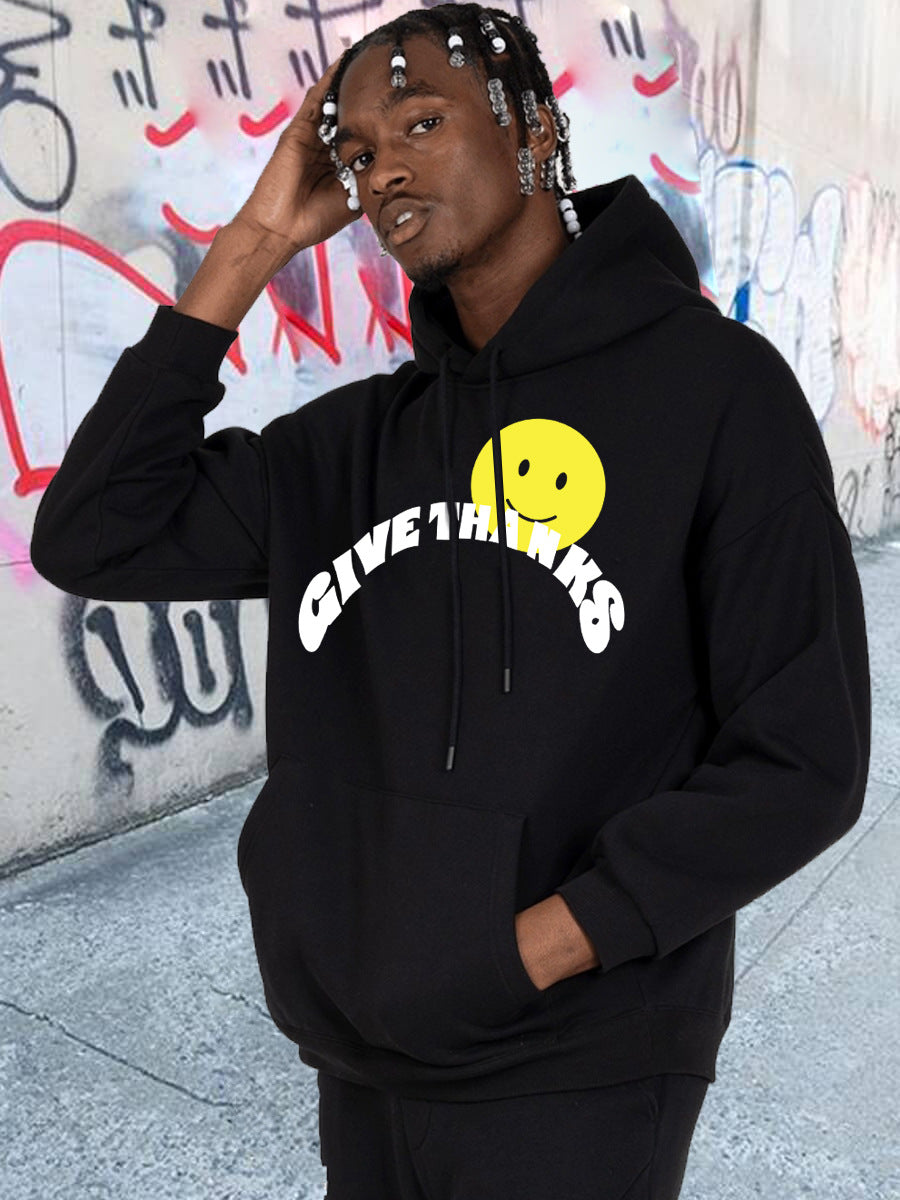 Herren Kapuzenpullover mit inspirierendem Print Echoarchiv