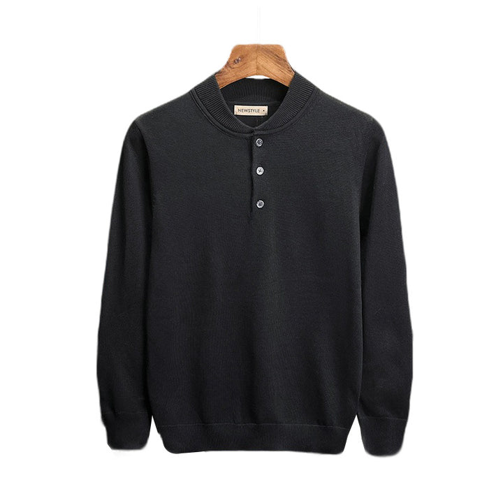 Herren trendiges Langarm-Polo Echo Archiv