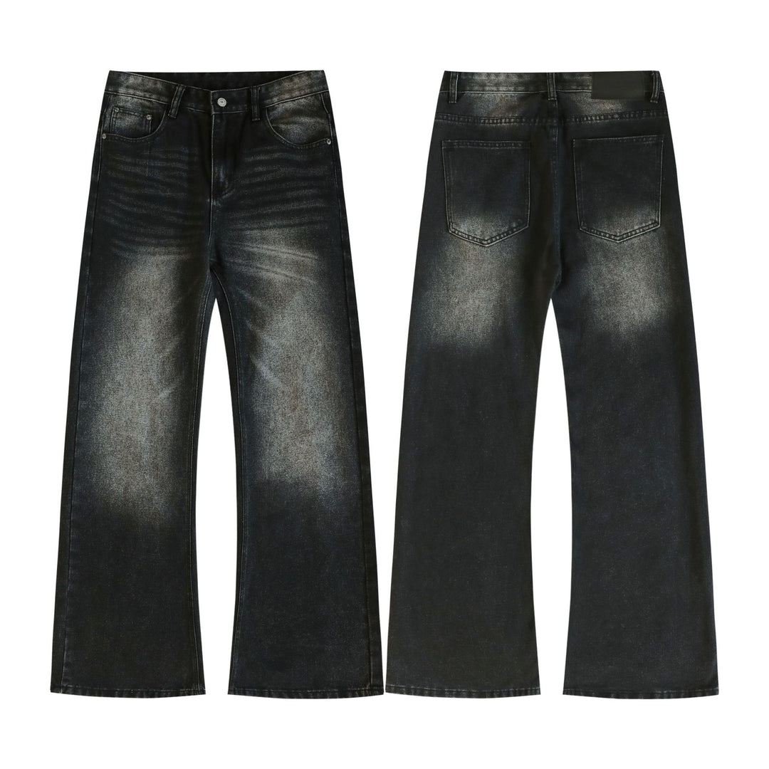 Herren Weite Schlagjeans aus gewaschenem Denim mit dezenten Fade-Effekten Echo Archiv