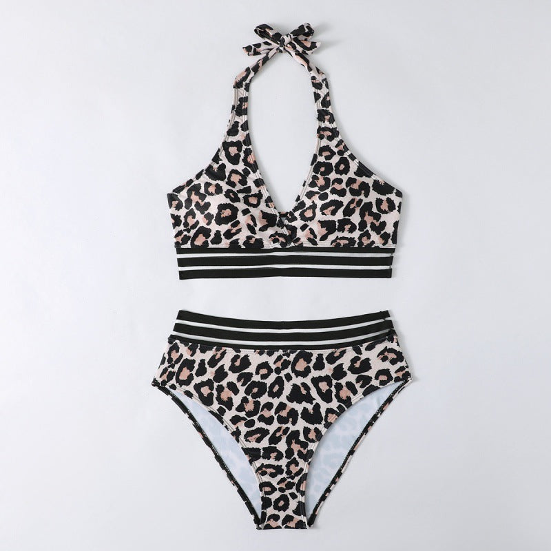 Damen Triangel-Bikini-Set mit sportlichem Streifenmuster Echo Archiv
