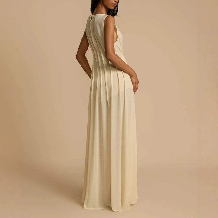 Damen Langes Abendkleid mit raffinierten Falten Echo Archiv