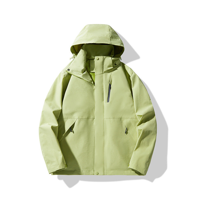 Herren Technische wasserdichte Kapuzen-Shelljacke im minimalistischen Urban-Look Echo Archiv