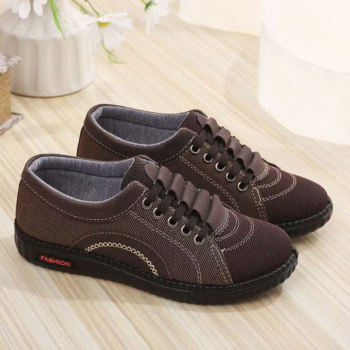 Damen modische Freizeit-Sneaker mit elastischen Schnürsenkeln Echo Archiv