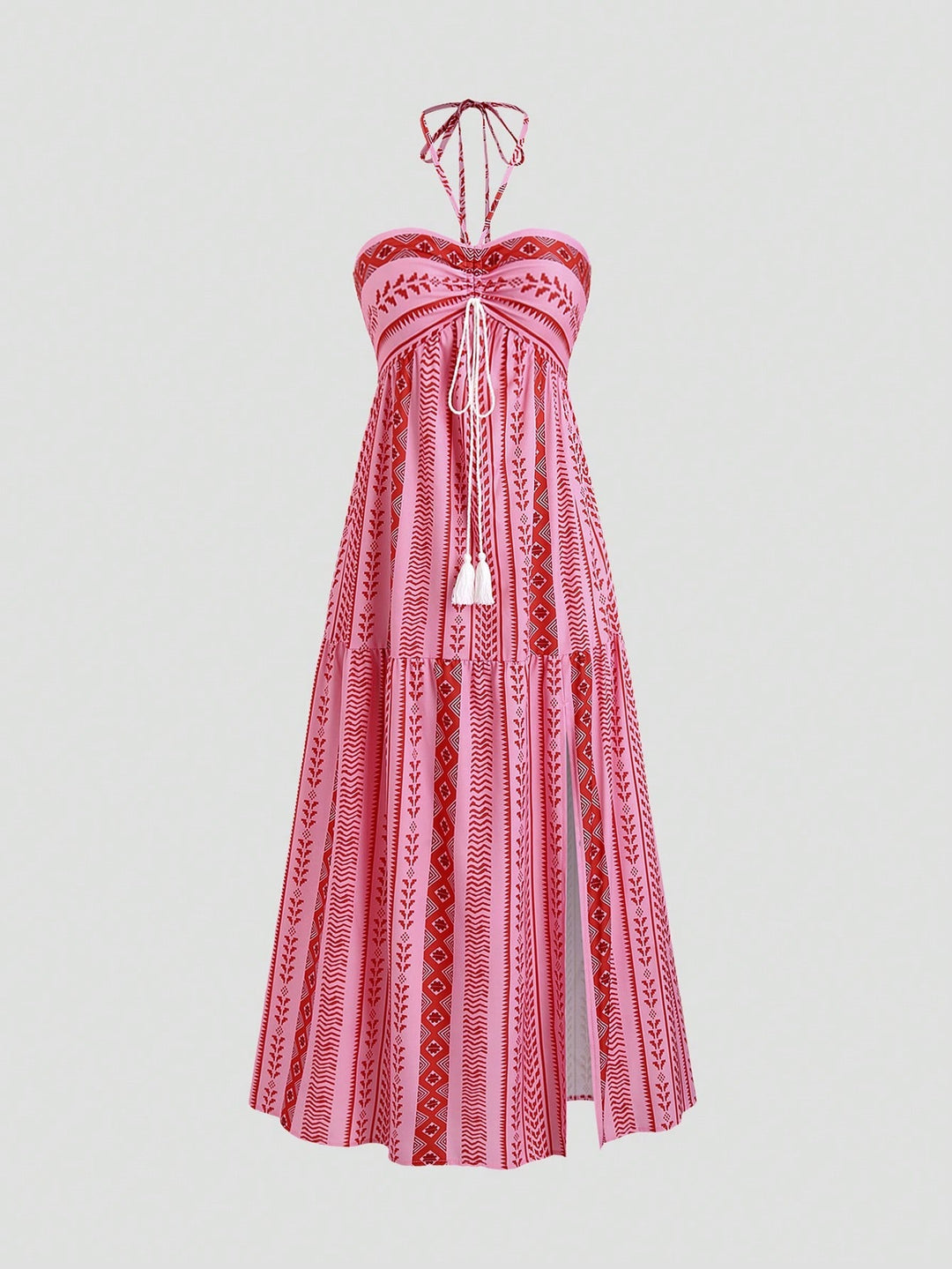 Damen Boho Maxikleid mit Trägern Echo Archiv