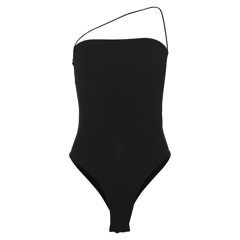 Damen Einseitiger Badeanzug mit figurbetonender Silhouette Echo Archiv