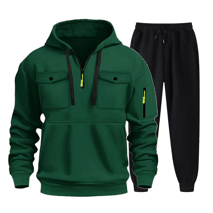 Herren multifunktionale Hoodie und Jogginghose Set Echoarchiv