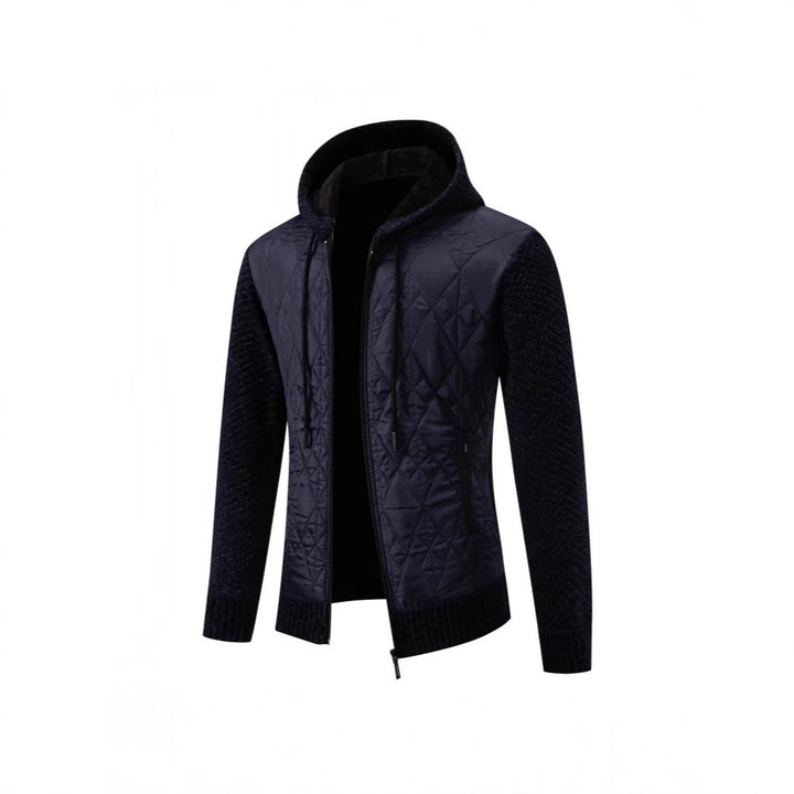Herren gesteppte Übergangsjacke mit hohem Kragen und modernem Design Echoarchiv