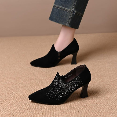 Damen Elegante Stiefeletten mit Glitzerverzierungen Echo Archiv