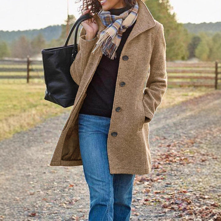 Damen eleganter Wollmantel Echoarchiv