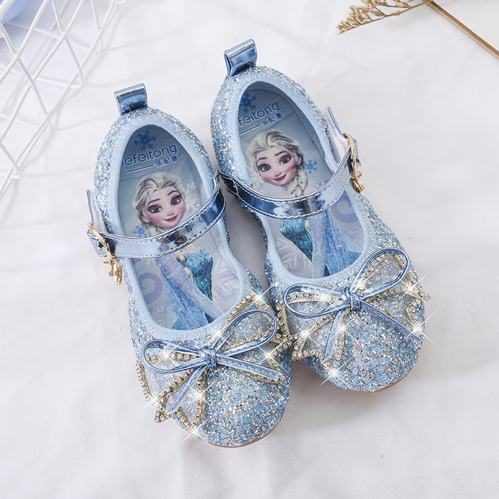 Mädchen Glitzernde Ballerina-Schuhe mit Schleifen- und Strassverzierungen Echo Archiv