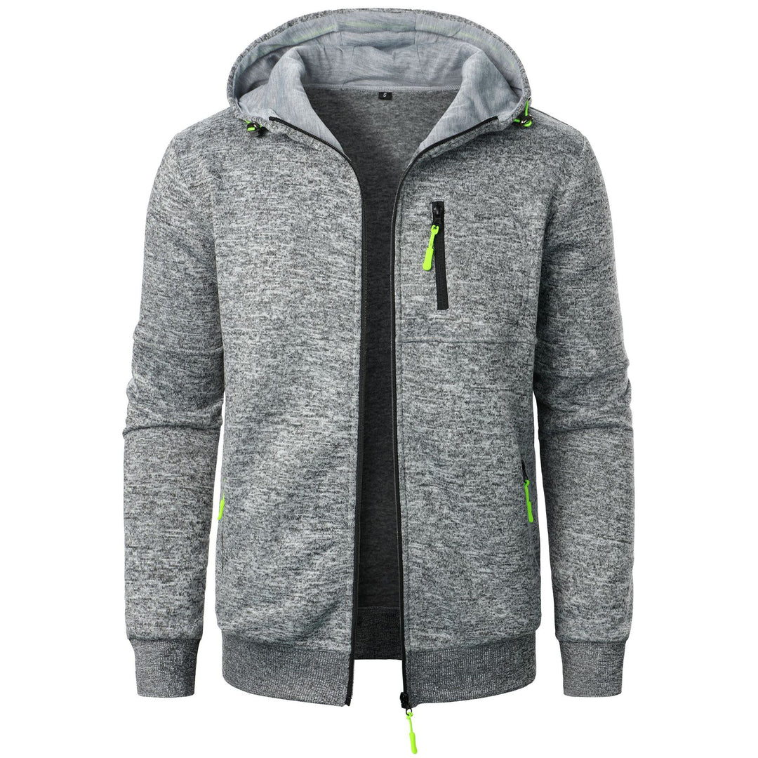 Herren Sportliche Kapuzenjacke mit innovativem Strukturdesign und praktischen Taschen Echoarchiv