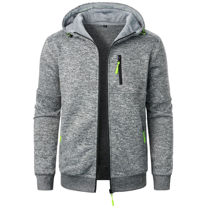 Herren Sportliche Kapuzenjacke mit innovativem Strukturdesign und praktischen Taschen Echoarchiv